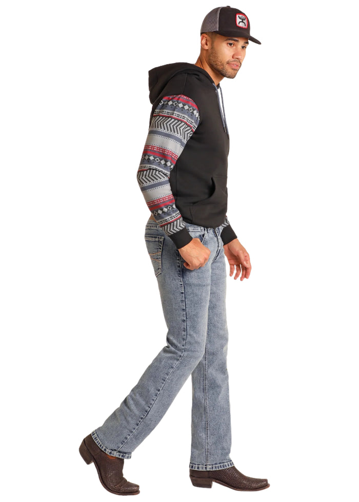 Hooey by Rock & Roll Cowboy Men's Reflex Revolver Light Wash Slim Fit Straight Jeans HM1RD05039