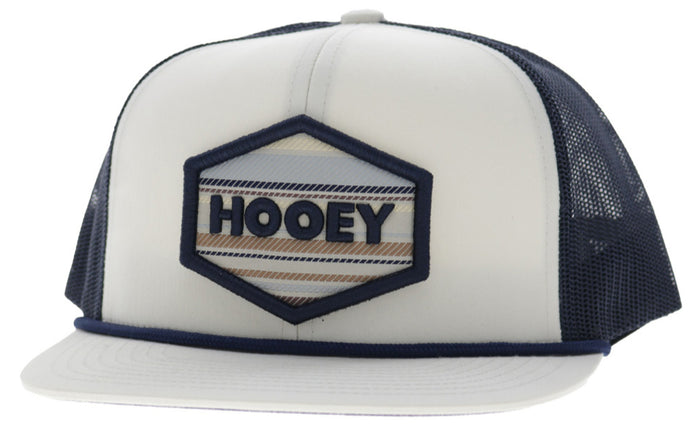 Hooey Mesa Cream & Navy Snap Back Trucker Ball Cap 2687T-CRNV