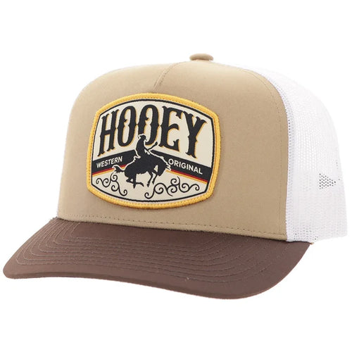 Hooey Salado Tan & White Snap Back Trucker Ball Cap 2604T-TNWH