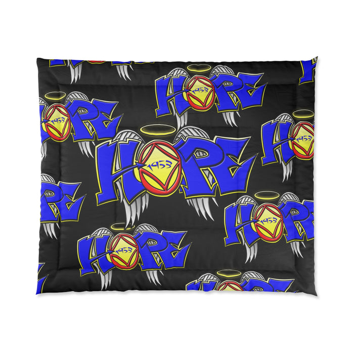 Hope Wings Graffiti Comforter