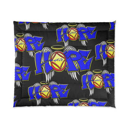 Hope Wings Graffiti Comforter
