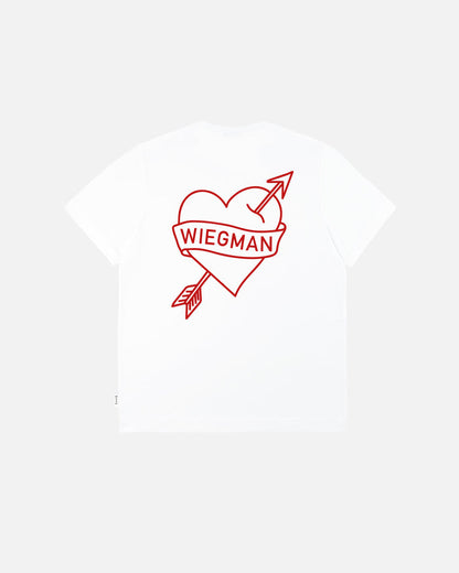 ART OF I *Heart* The Boss Tee | White Graphic Women's Football T-shirt