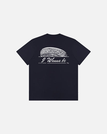 ART OF Spurs I Wanna Be Stadium | THFC Navy Graphic Football T-shirt