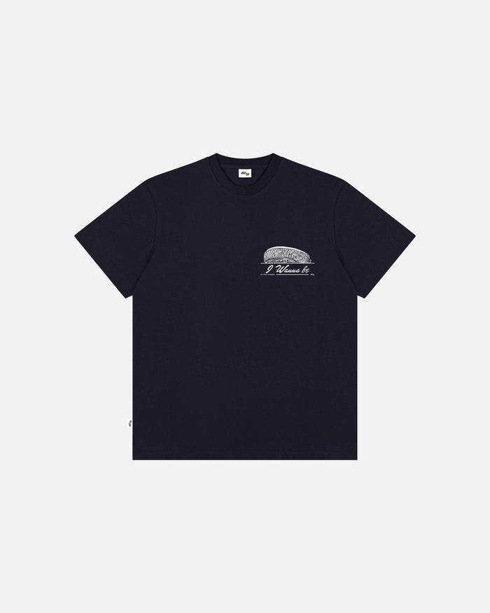 ART OF Spurs I Wanna Be Stadium | THFC Navy Graphic Football T-shirt