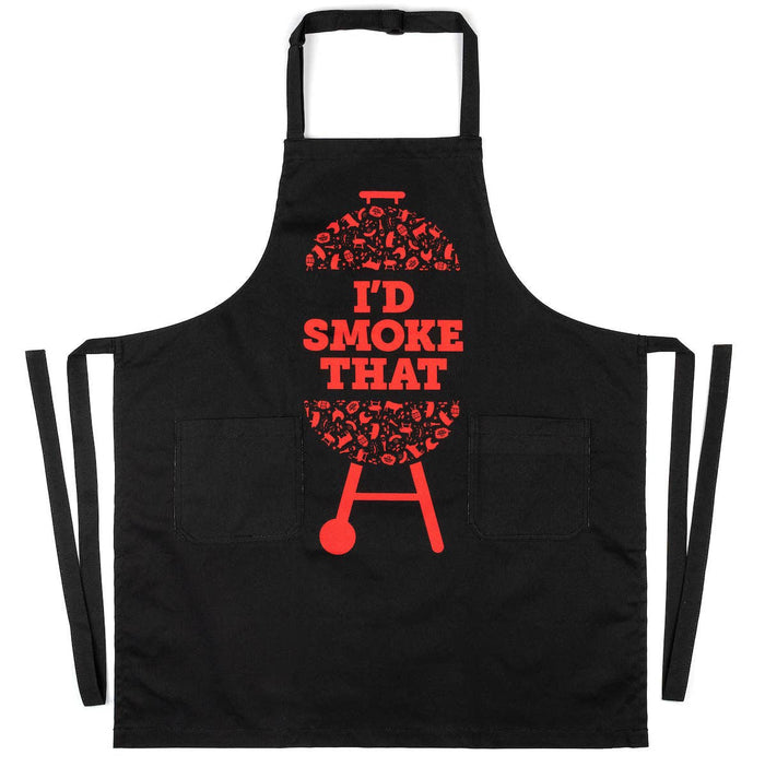 I'd Smoke That Apron - Funny Grilling Apron - Pine & Moss