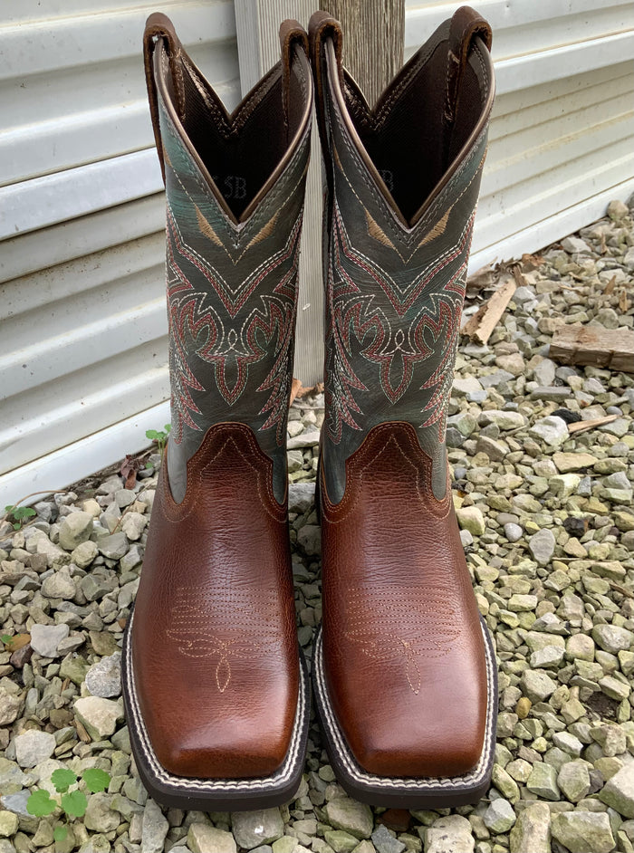 Ariat Women's Delilah Cider Brown Wide Square Toe Cowgirl Boots 10042420-Painted Cowgirl Western Store