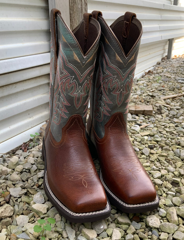 Ariat Women's Delilah Cider Brown Wide Square Toe Cowgirl Boots 10042420-Painted Cowgirl Western Store