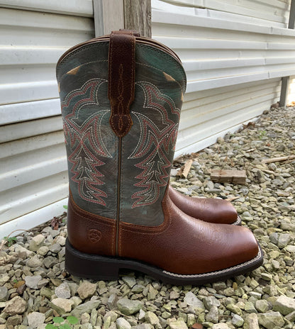 Ariat Women's Delilah Cider Brown Wide Square Toe Cowgirl Boots 10042420-Painted Cowgirl Western Store