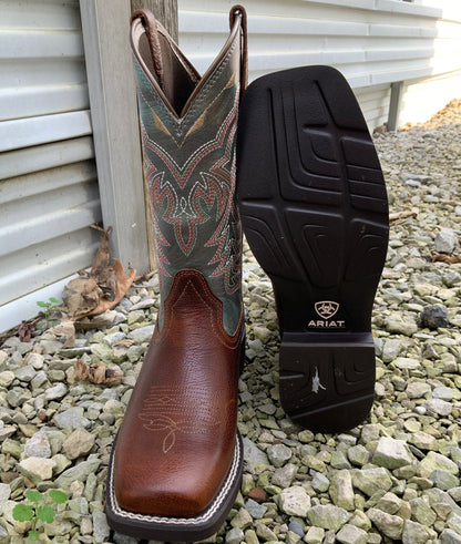 Ariat Women's Delilah Cider Brown Wide Square Toe Cowgirl Boots 10042420-Painted Cowgirl Western Store