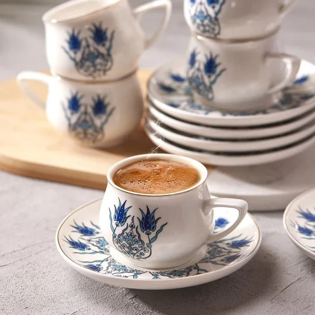 KARACA Karaca İznik Espressoset 12 Delig | 6 Persoons