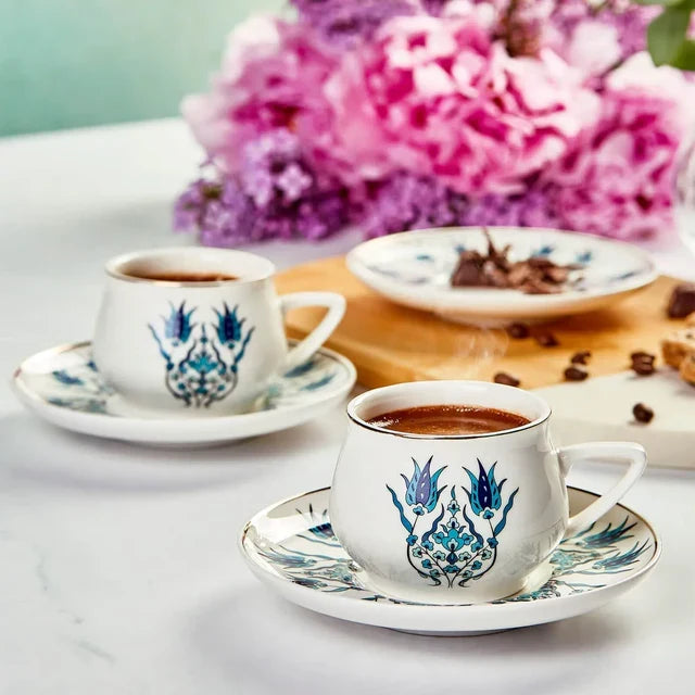 KARACA Karaca İznik Espressoset 12 Delig | 6 Persoons