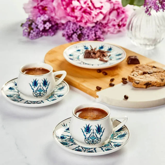 KARACA Karaca İznik Espressoset 12 Delig | 6 Persoons