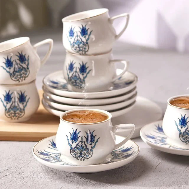 KARACA Karaca İznik Espressoset 12 Delig | 6 Persoons