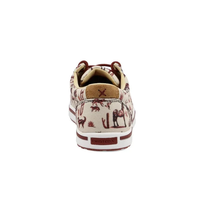Kids Twisted X Maroon and Ivory Kicks YCA0013-Painted Cowgirl Western Store