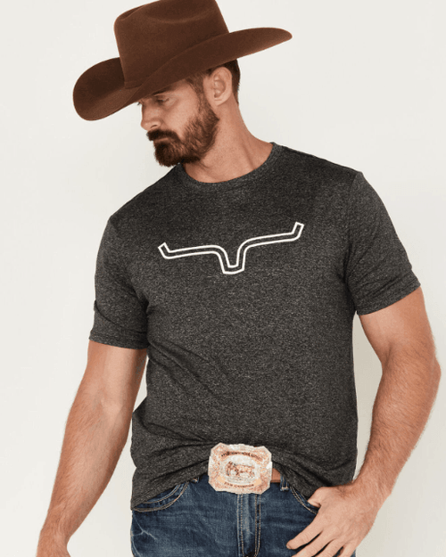 Kimes Ranch Men's Charcoal Heather Outlier Tech Short Sleeve Tee
