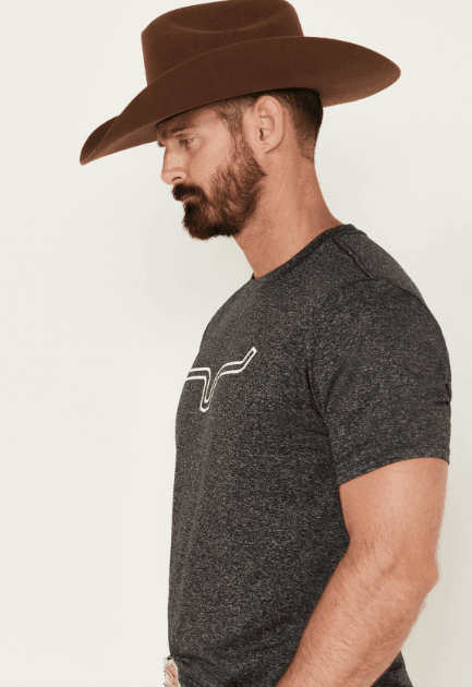 Kimes Ranch Men's Charcoal Heather Outlier Tech Short Sleeve Tee