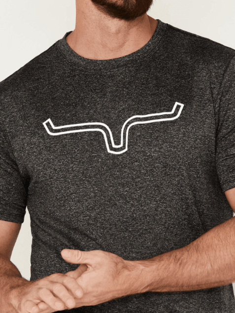 Kimes Ranch Men's Charcoal Heather Outlier Tech Short Sleeve Tee