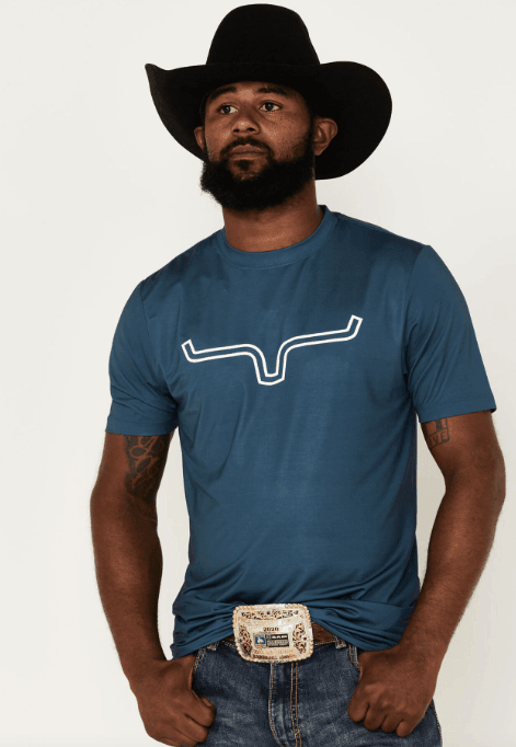 Kimes Ranch Men's Major Blue Outlier Tech Short Sleeve Tee