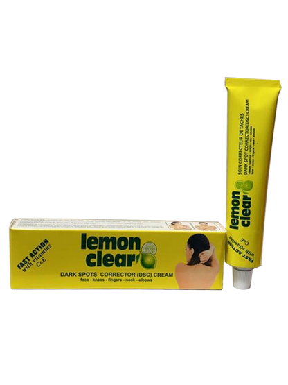 Lemon clear Dark Spot Corrector cream. Fast Action with Vitamins C&E (Face, Knees, Neck, Elbows) Lemon clear