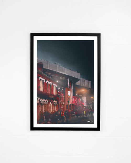 ART OF LFC Anfield by Night Framed Print | Football Wall Art