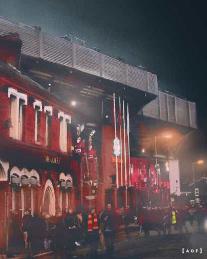 ART OF LFC Anfield by Night Framed Print | Football Wall Art