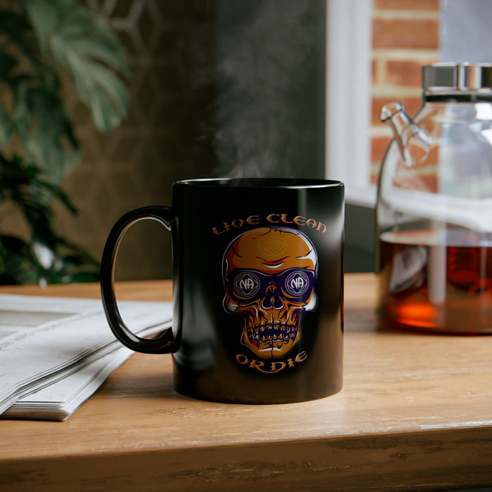 Live Clean Or Die Skull 11/15oz NA Ceramic Mug