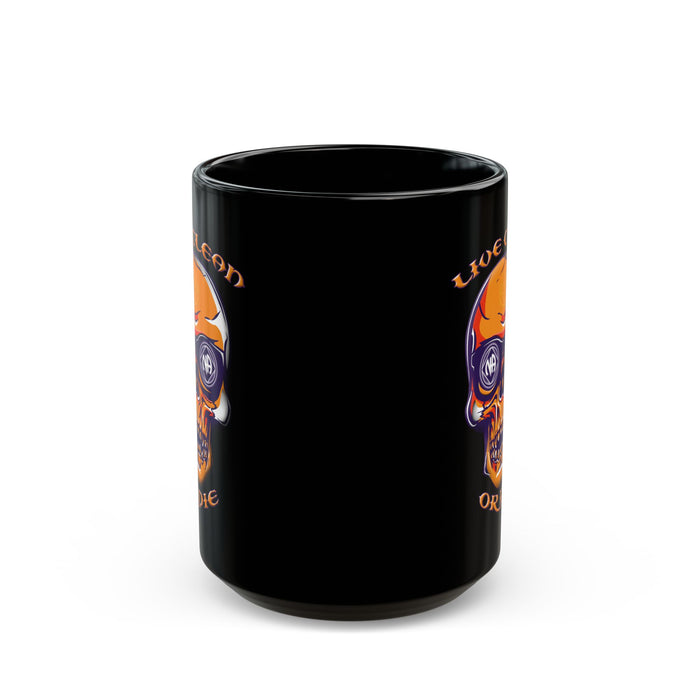 Live Clean Or Die Skull 11/15oz NA Ceramic Mug