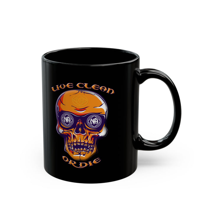 Live Clean Or Die Skull 11/15oz NA Ceramic Mug