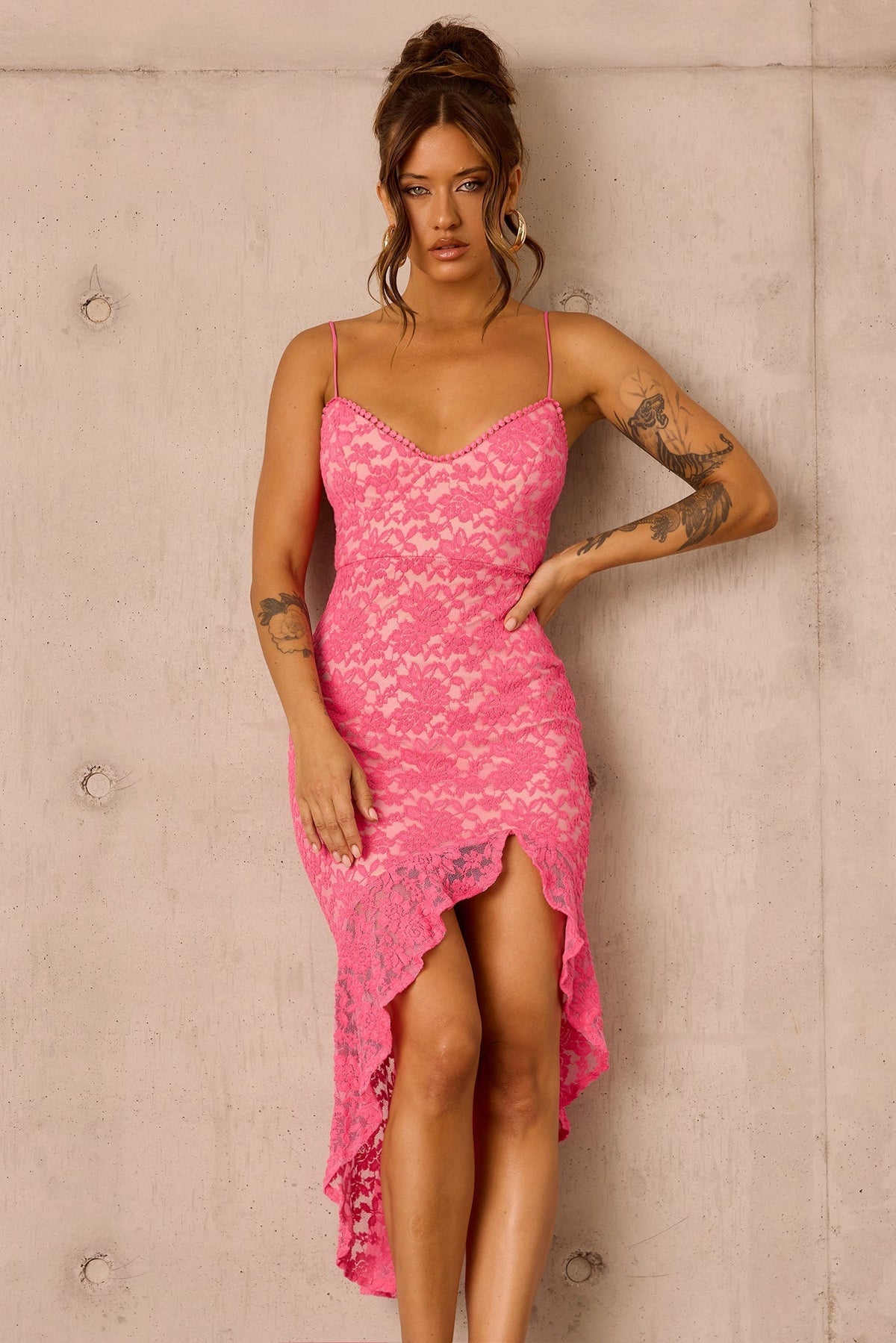 Living My Truth Midi Dress - Pink