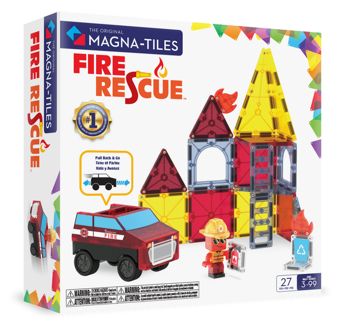 Magna-Tiles Fire Rescue 27-Piece Set - Wee Bee Baby Boutique