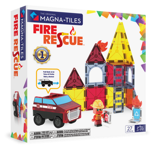 Magna-Tiles Fire Rescue 27-Piece Set - Wee Bee Baby Boutique