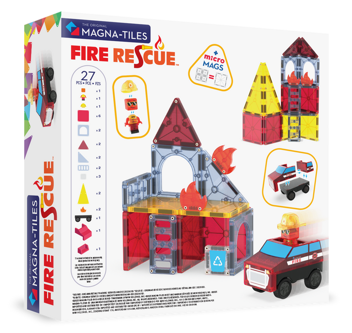 Magna-Tiles Fire Rescue 27-Piece Set - Wee Bee Baby Boutique