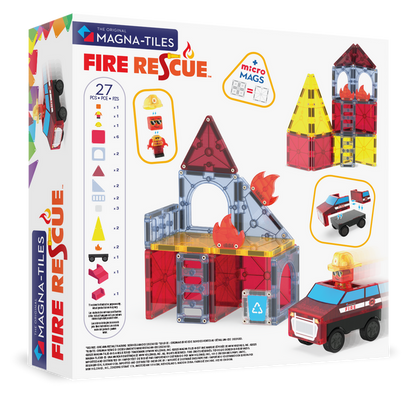 Magna-Tiles Fire Rescue 27-Piece Set - Wee Bee Baby Boutique