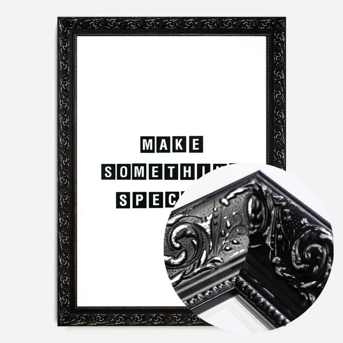 21x30cm | 8¼ x 11¾in / Black Ornate Frame