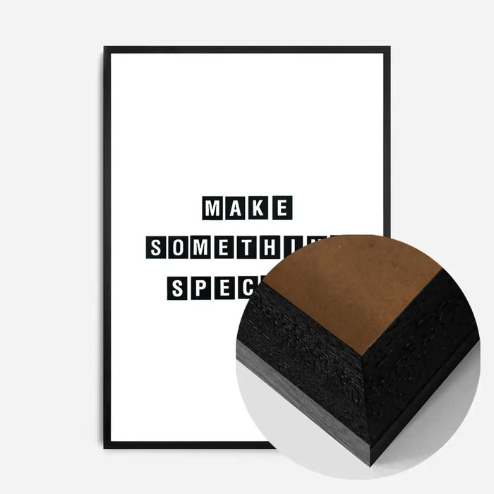 21x30cm | 8¼ x 11¾in / Black Wood Frame