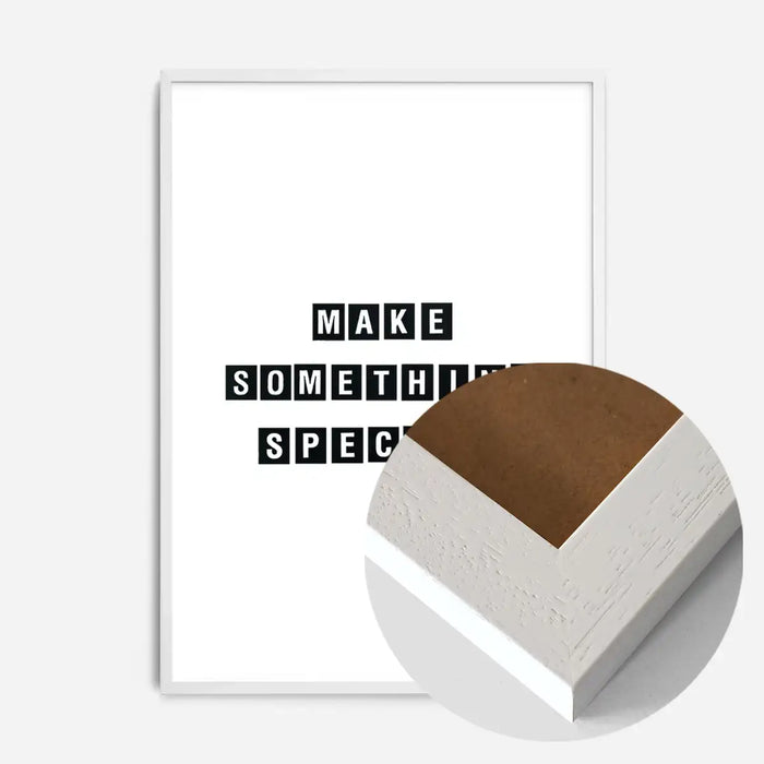 21x30cm | 8¼ x 11¾in / White Wood Frame