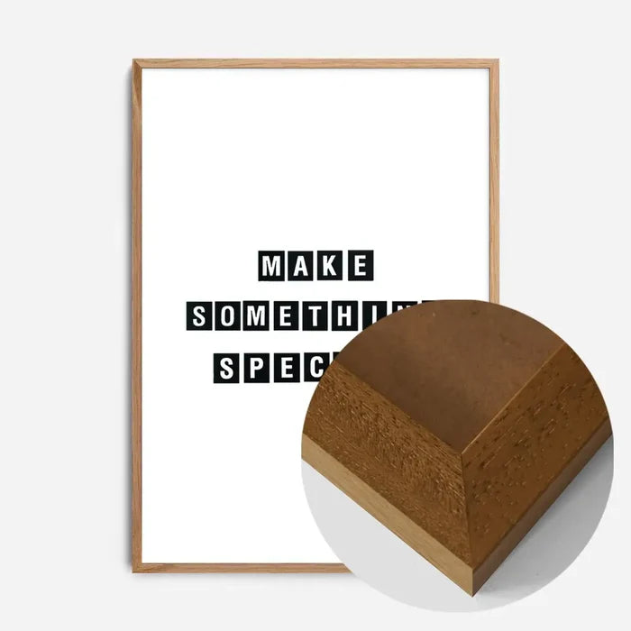 21x30cm | 8¼ x 11¾in / Oak Wood Frame