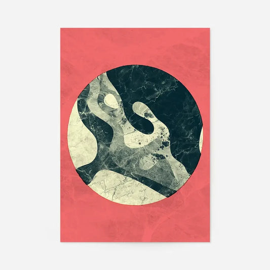 Marble Moon Pink Print