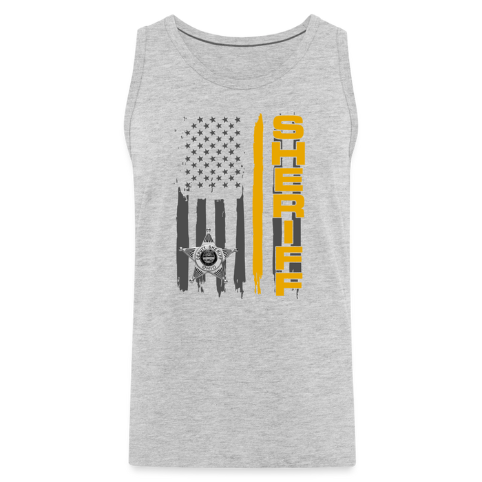 Men’s Premium Tank - Ohio Sheriff Vertical - heather gray