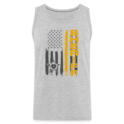 Men’s Premium Tank - Ohio Sheriff Vertical - heather gray