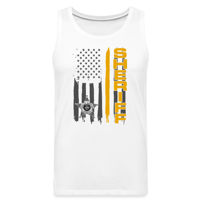 Men’s Premium Tank - Ohio Sheriff Vertical - white