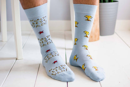 Men’s Socks | Best Dad | Fun Socks | Fathers Day | Ethical: Men's 7 - 12 - Pine & Moss