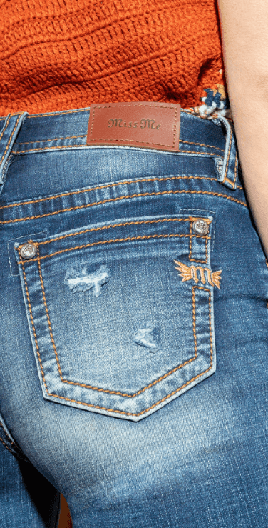 Miss Me Women's Patched Denim High Rise Flare Jeans H3636SF74