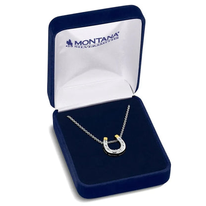 Montana Silversmiths AQHA Lucky Harmony Horseshoe Necklace QNC6429