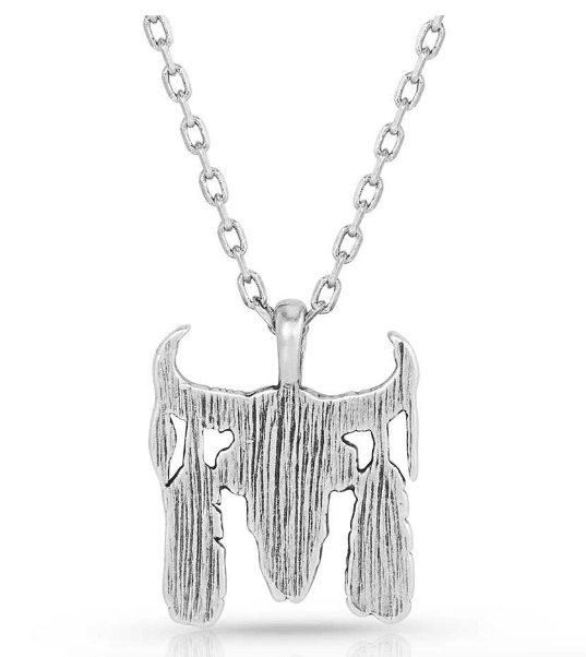 Montana Silversmiths Buffalo Skull Pendant Necklace NC5656