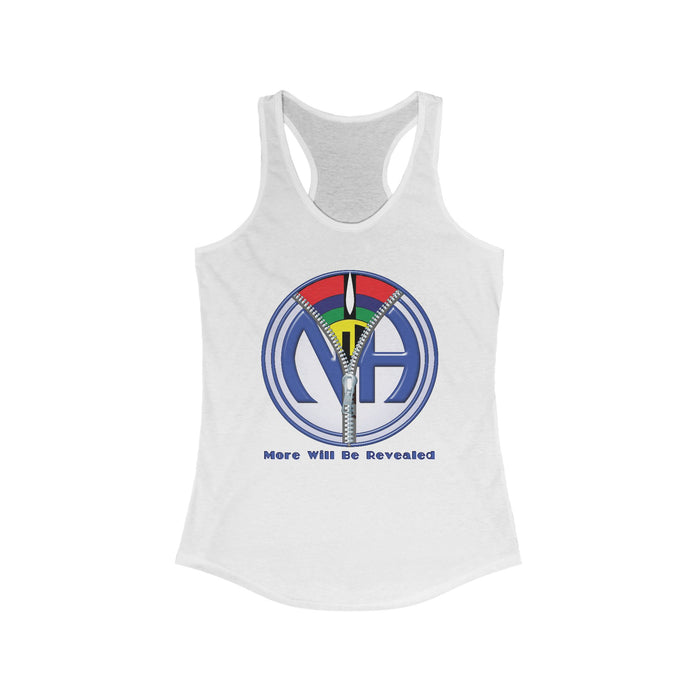 More Will Be Revealed NA Racerback Tank