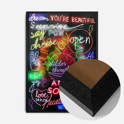 21x30cm | 8¼ x 11¾in / Black Wood Frame