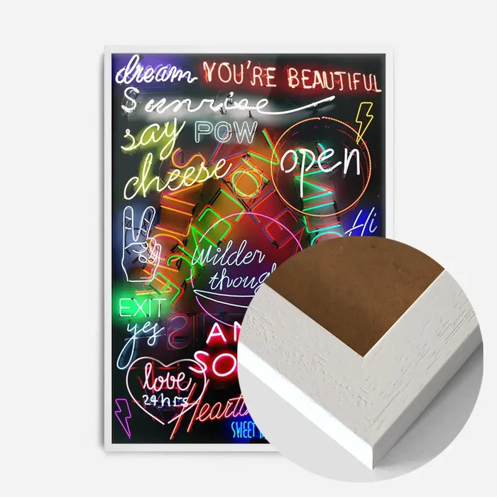21x30cm | 8¼ x 11¾in / White Wood Frame