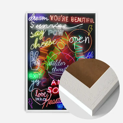 21x30cm | 8¼ x 11¾in / White Wood Frame