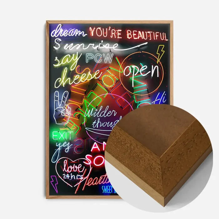21x30cm | 8¼ x 11¾in / Oak Wood Frame